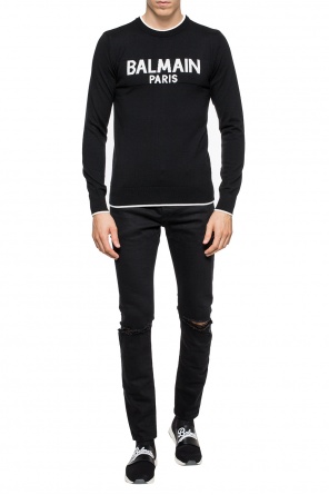 Logo-embroidered sweater, zdjęcie 2 Logo-embroidered sweater od Balmain